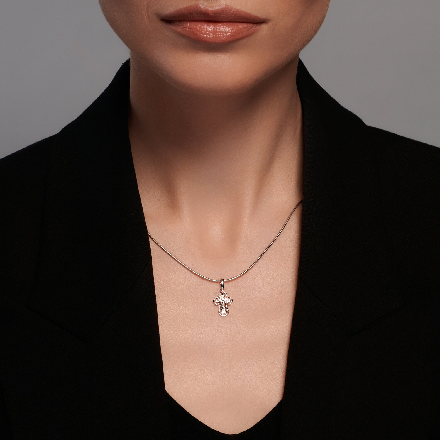 SOKOLOV 121407-3 White Gold 585 Jewelry for Women and Children, 0.79g Weight, Elegant Minimalist Design