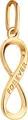 Diamant Women's Pendant 51-130-02815-1 Red Gold 585 Infinity Symbol with 'FOREVER' Engraving Present Collection 22x6x4mm 0.52g