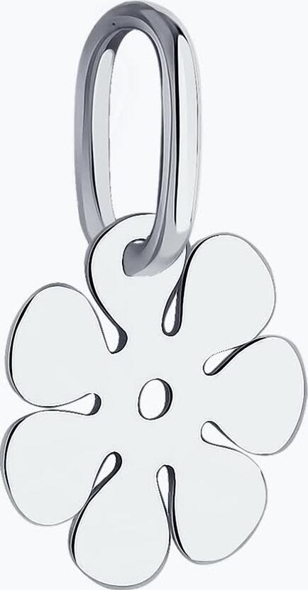 SOKOLOV 94031401 Women's Flower Shaped Pendant, SKLV Collection, Rhodium-plated 925 Sterling Silver