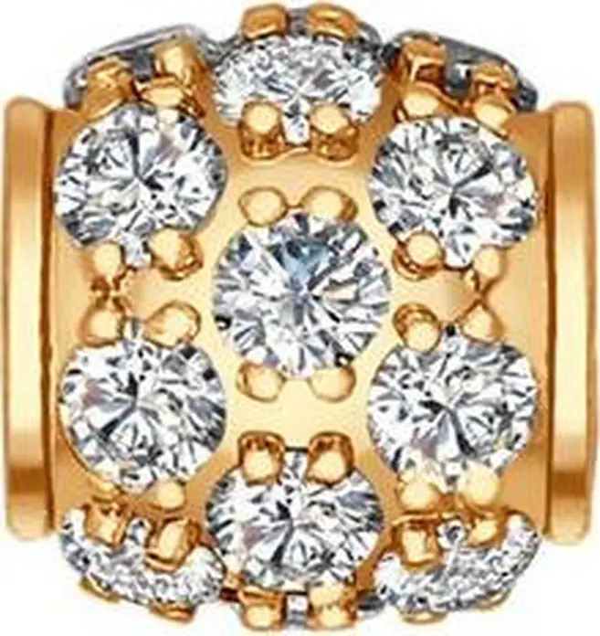 SOKOLOV 93030003 Pandantiv-charm pentru femei, Argint pozilat 925 cu 21 de zirconii cubice, 2.67g