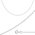 Серебряная цепь Diamant для женщин, серебро 925 пробы с родированием, якорное плетение (бриллиантовое), ширина 3 мм, длина 45 см, арт. 96-180-50030-1