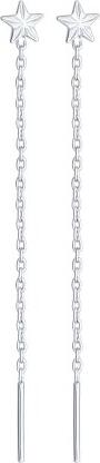 Sokolov 94020806 Women's Chain Earrings, 925 Sterling Silver, Elegant Jewelry, Weight approx. 3.1g