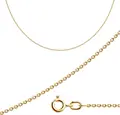 Diamant 9 Karat Red Gold Chain 375 Purity, Anchor Weave, Solid, 1.27g Weight, 0.3mm Diameter, 50 cm Length, Unisex for Women Men Children, 31-180-03030-1