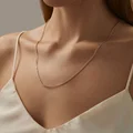 Lanț SOKOLOV din Aur Roșu 585, Impletire Nonna, Articol 582020402, Design Gol, Lățime 3mm, Lungime 45 cm, 2.31g, Bijuterie Unisex pentru Bărbați și Femei