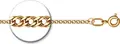 Sokolov 988040302 Women's Gold-Plated 925 Sterling Silver Bracelet, Double Rhombus Weave, 2.03 g, Length 55 cm