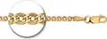 Sokolov 988060502 Gold-Plated 925 Sterling Silver Nonna Weave Necklace Chain, 40 cm, for Women and Unisex