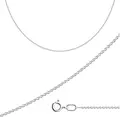 SOKOLOV 968500302 Women's Anchor Chain, 925 Sterling Silver, 55 cm Length, 0.3 mm Wire Diameter, 1.38 g, Elegant Silver Jewelry