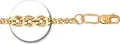 Women's Nonna Weave Gold Plated 925 Sterling Silver Chain, 55 cm, 3.51g, Article 988060402