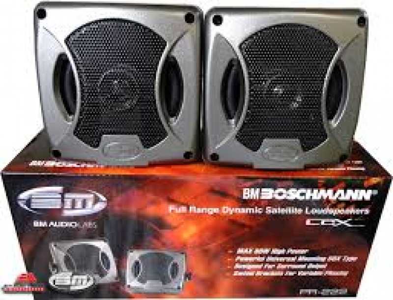 Difuzoare Auto Coaxiale Boschmann PR-222 3.5 Inch (80mm), 2 Căi, 80W, Coș din Oțel Ștanțat, Difuzor din Celuloză, Suporturi Rotative, Gri