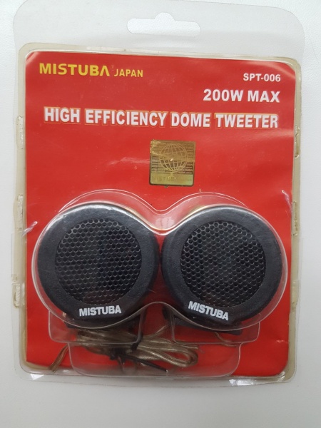 MISTUBA SPT-006 Tweeter Piezo Universal, 150W, Diametru 25mm, Gama de Frecvență 5-20 KHz, Sensibilitate 97dB, Rotație 160 Grade, Detasabil, Set de 2 bucăți