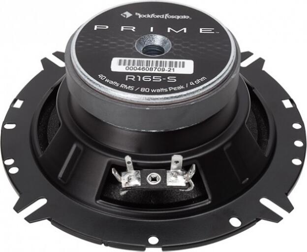 Rockford Fosgate R16-S Prime Series 6" (160mm) 2-Way Component Speaker System, 40W RMS, 80W Max, 4-Ohm, 60Hz-20kHz, Mica-Injected Polypropylene Cone