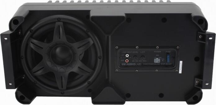 Boschmann EXP-804P Active Under-Seat Subwoofer, 600W Compact Powered Bass Speaker, 200mm Driver with LPF and Phase Inversion Switch