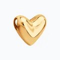 SOKOLOV 036690 Women's Heart-Shaped Jewelry, 585 Red Gold, Trend Book SS 2025 Collection, 10x10x6 mm, 0.69g