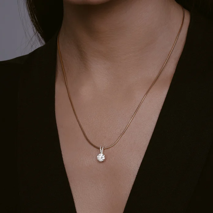 Bijuterie SOKOLOV 036627 pentru femei din aur roșu 585 placată cu rodiu, cu 11 pietre de zirconiu cubic incolor rotund, 0.11 ct, 1.27g