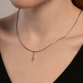 SOKOLOV 94033204 RUSSE Collection Ballerina Figure Pendant for Women, 925 Sterling Silver, Rhodium Plated, 0.66g, Silver