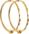 Cercei Hoop Diamant 9 karat pentru femei, Aur Roșu 375, Finisaj Diamond Cut, Diametru 30 mm, Greutate 1.9 g, 31-124-01362-1
