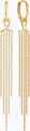 SOKOLOV 0200780 Women's Transformer Earrings, 585 Red Gold, English Lock, Trendbook AW 25-26 Collection, 1.66g, 17mm Length