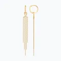 SOKOLOV 0200780 Women's Transformer Earrings, 585 Red Gold, English Lock, Trendbook AW 25-26 Collection, 1.66g, 17mm Length
