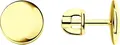 SOKOLOV 93021173 Women's Round Stud Earrings, 925 Sterling Silver Gold-Plated, 9mm Diameter, Gold Color
