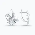 SOKOLOV 94027086 Cercei pentru femei din argint 925 placat cu rodiu, design decorativ organic abstract, closure englezesc, 14x16 mm