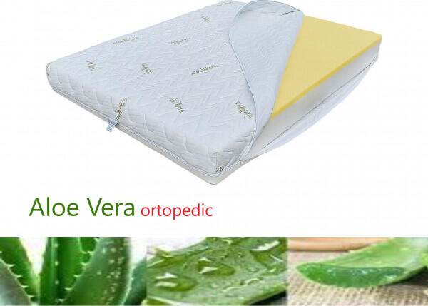 Saltea Aloe Vera, SAVOR, 150*190 cm, înălțimea 10 cm, husă detașabilă
