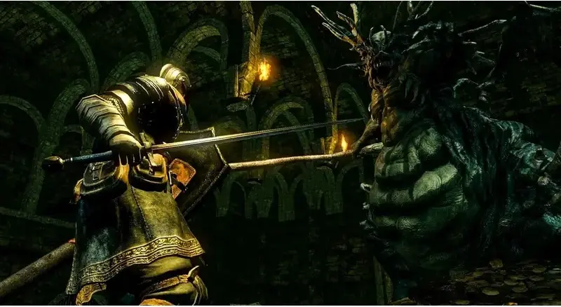 Bandai Namco Dark Souls Trilogy pentru PlayStation 4 - Colectie Disc Fizic cu Remastered, Scholar of the First Sin, Dark Souls III si toate DLC-urile