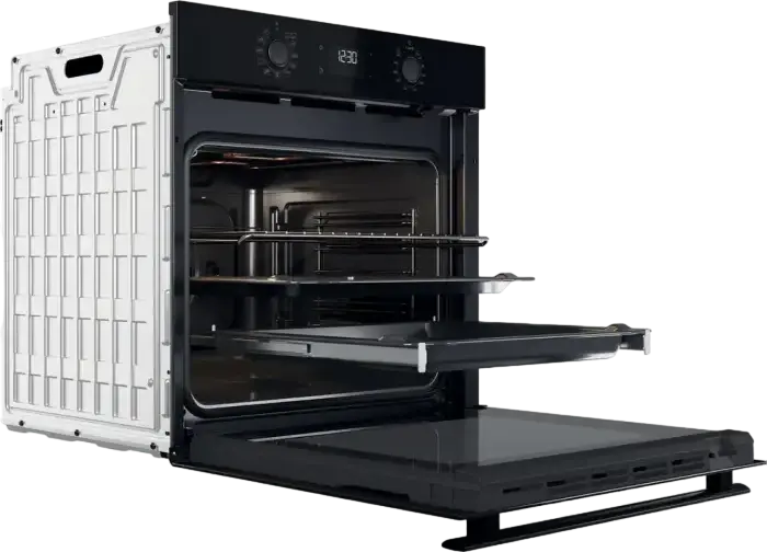 Cuptor Electric Incorporabil Whirlpool OMR58HU1B, Capacitate 71L, Clasa Energetica A+, Tehnologie Cook3, Convecție Forțată, Ghidaje Telescopice, Negru