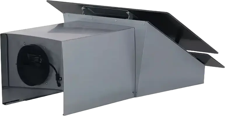 Hota Înclinată Decorativă Gorenje WHI 649 EXBG, Negru, Sticlă și Oțel Inoxidabil, Capacitate 608 m3/h, Control Sensor, Iluminare LED, 60 cm