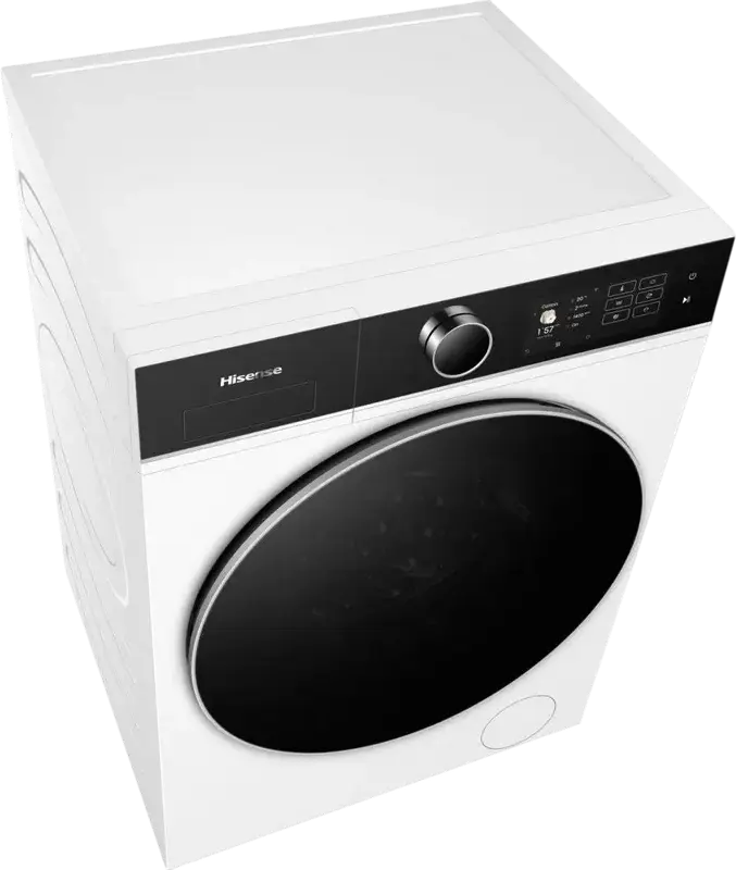 Hisense WF5I1045BWQ Front-Loading Washing Machine, 10.5kg Capacity, 1400 rpm, Energy Class A, Auto Dosing, Steam Function, Wi-Fi ConnectLife, White