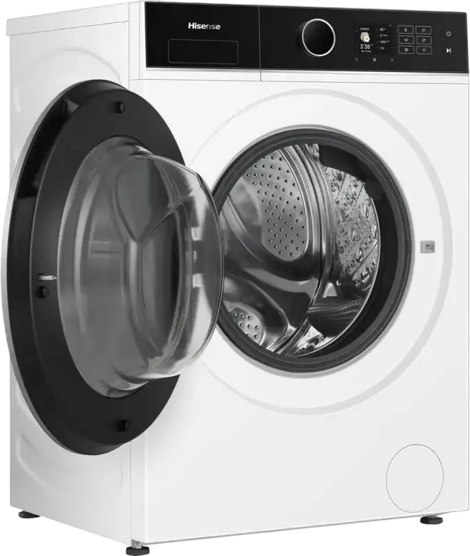 Hisense WF5I1045BWQ Front-Loading Washing Machine, 10.5kg Capacity, 1400 rpm, Energy Class A, Auto Dosing, Steam Function, Wi-Fi ConnectLife, White