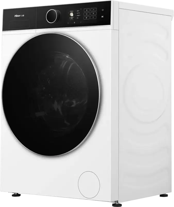 Hisense WF5I1045BWQ Front-Loading Washing Machine, 10.5kg Capacity, 1400 rpm, Energy Class A, Auto Dosing, Steam Function, Wi-Fi ConnectLife, White