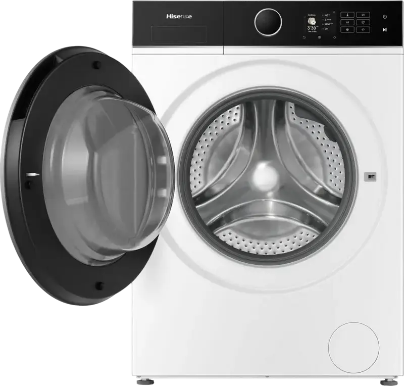 Hisense WF5I1045BWQ Front-Loading Washing Machine, 10.5kg Capacity, 1400 rpm, Energy Class A, Auto Dosing, Steam Function, Wi-Fi ConnectLife, White