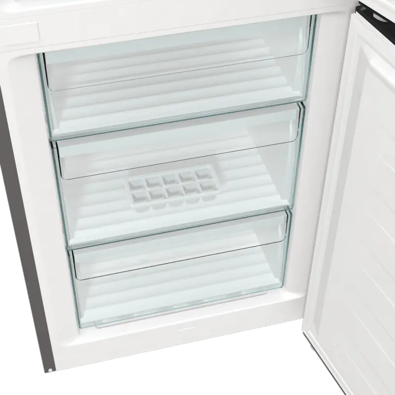 Холодильник Gorenje NRK619CA2XL4 с системой No Frost MultiFlow 360°, инверторный компрессор, объем 300 л, цвет нержавеющая сталь, 185x60x59.2 см