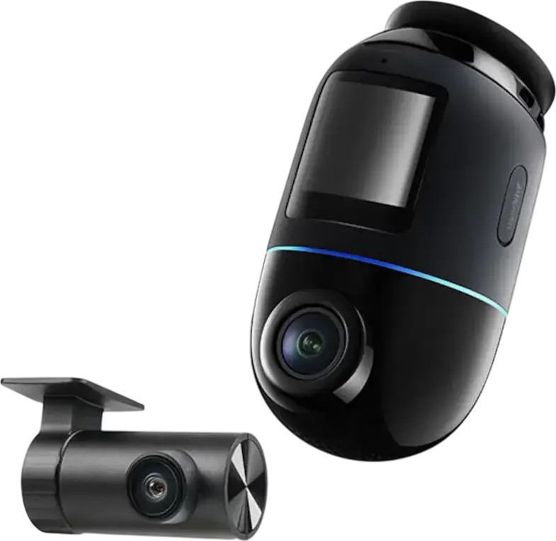 Set Cameră Auto 70mai Omni X800 4K și Cameră Spate RC14, Sony STARVIS 2 IMX678, Rotație 360°, 60fps, Wi-Fi 6, GPS, ADAS, Detecție AI Motion, Negru