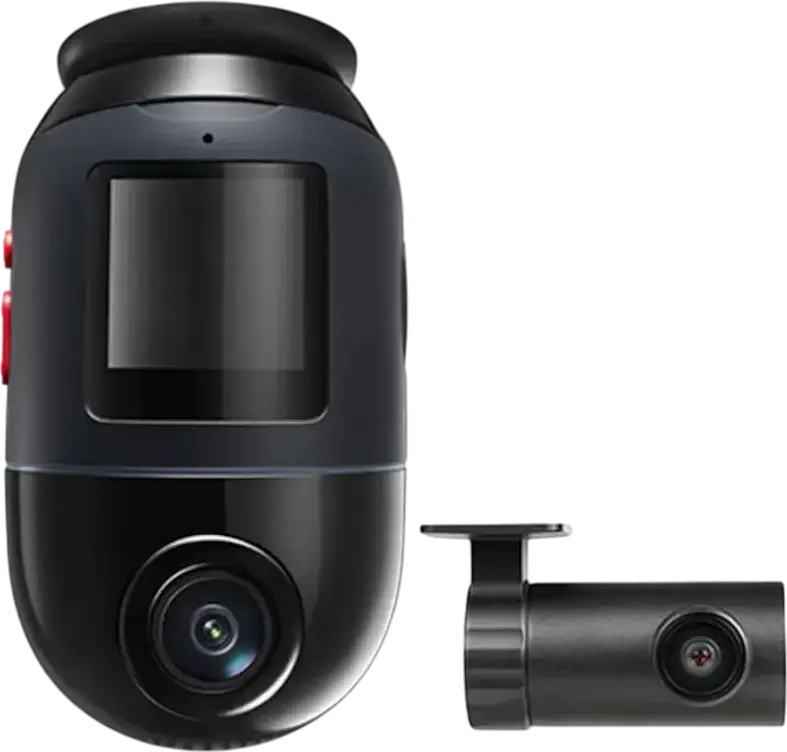 Set Cameră Auto 70mai Omni X800 4K și Cameră Spate RC14, Sony STARVIS 2 IMX678, Rotație 360°, 60fps, Wi-Fi 6, GPS, ADAS, Detecție AI Motion, Negru