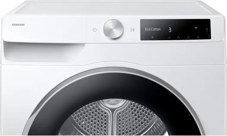 Uscător de rufe cu pompă de căldură Samsung DV90DG6845LEU4, Capacitate 9 kg, Clasa Energetică A, Tehnologie AI Dry+ Multi-Senzor, AI Control, Alb/Negru