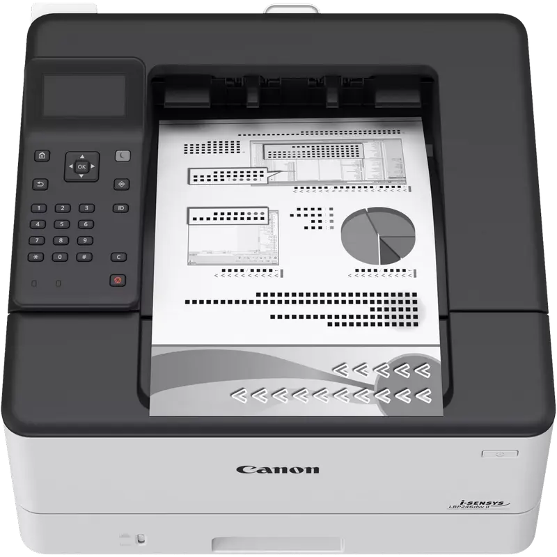 Canon i-SENSYS LBP246dw II Monochrome Laser Printer, 40 ppm, Duplex, Wireless, 1GB RAM, 1200x1200 dpi, White