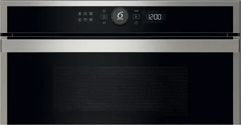 Whirlpool WMD44MX Built-in Microwave Oven with Grill, 31L Capacity, 1000W Power, 6th Sense Technology, Stainless Steel and Black Finish
