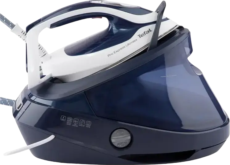 Tefal Pro Express Ultimate II GV9720E0 Steam Generator Iron, 3000W, 8 bar Pressure, 590g/min Steam Boost, Durilium AirGlide Autoclean Soleplate, Blue