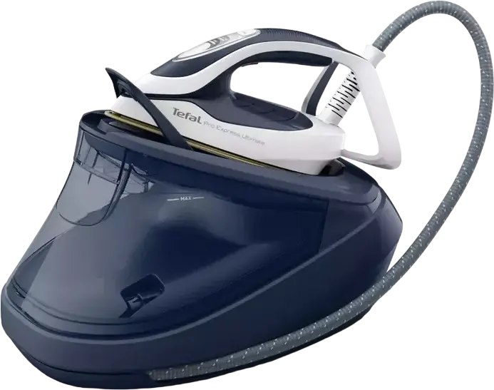 Tefal Pro Express Ultimate II GV9720E0 Steam Generator Iron, 3000W, 8 bar Pressure, 590g/min Steam Boost, Durilium AirGlide Autoclean Soleplate, Blue