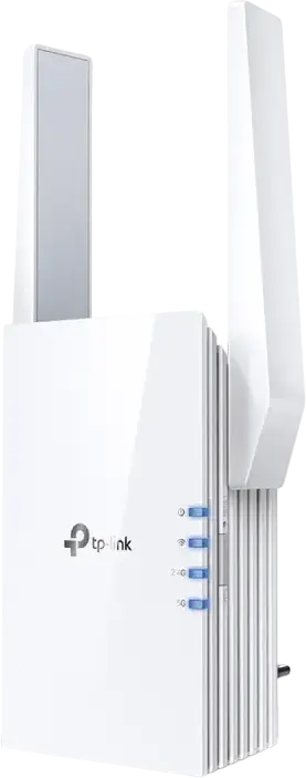 Extensor de Semnal Wi-Fi 6 TP-Link RE605X AX1800, Dual-Band 1201 Mbps (5GHz) + 574 Mbps (2.4GHz), Port Gigabit Ethernet, OneMesh/EasyMesh, Alb
