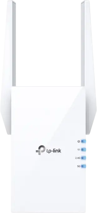 Extensor de Semnal Wi-Fi 6 TP-Link RE605X AX1800, Dual-Band 1201 Mbps (5GHz) + 574 Mbps (2.4GHz), Port Gigabit Ethernet, OneMesh/EasyMesh, Alb