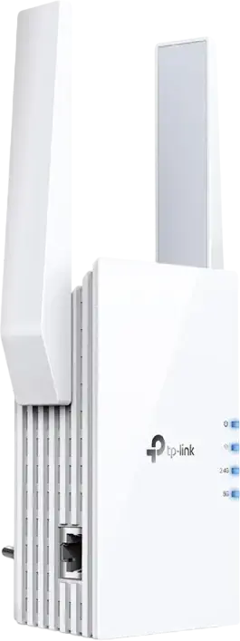 Extensor de Semnal Wi-Fi 6 TP-Link RE605X AX1800, Dual-Band 1201 Mbps (5GHz) + 574 Mbps (2.4GHz), Port Gigabit Ethernet, OneMesh/EasyMesh, Alb