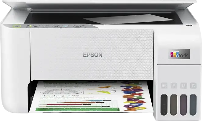 Imprimanta Multifunctionala Inkjet Epson EcoTank L3256 - Printare, Scanare, Copiere, WiFi, Wi-Fi Direct, Rezolutie 5760x1440 DPI, Albă