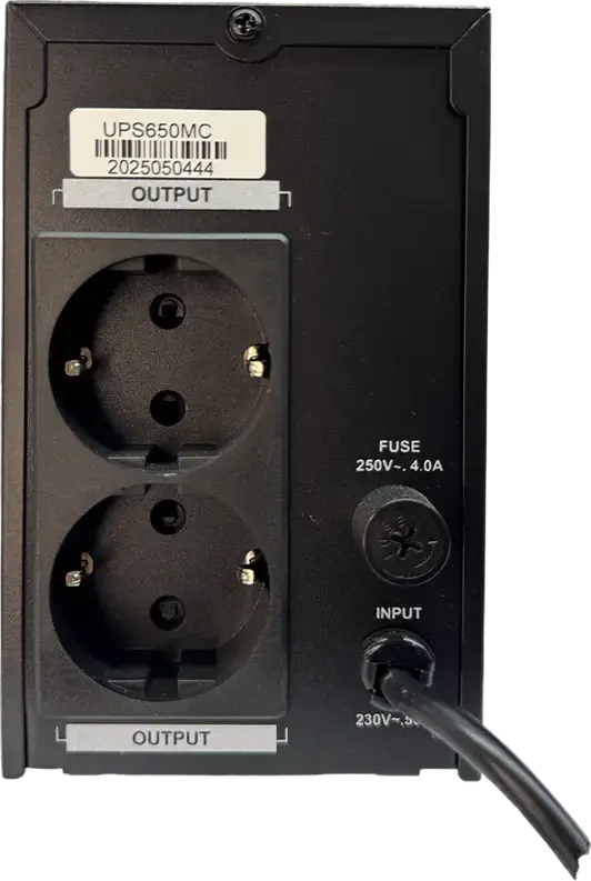 SSBUltra Power Line Interactive UPS, 650VA / 360W, CPU Controlled with 3-Step AVR, Metal Case, LCD Display, USB Connectivity, Uninterruptible Power Supply