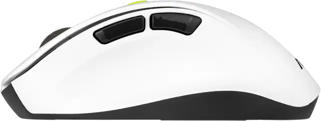 ASUS MD105 Wireless Mouse, Volt Green (White with green accents), Dual-Mode Bluetooth & 2.4GHz RF, 2400dpi Optical Sensor, Silent Clicks, Ergonomic Design with Thumb Support, Windows macOS Chrome OS