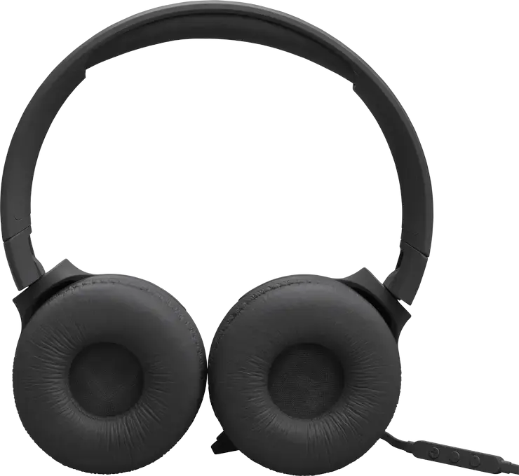 JBL Tune 520C USB-C Wired On-Ear Headphones, Black, 32mm Dynamic Drivers, JBL Pure Bass Sound, High-Resolution Audio, Foldable Design, Integrated Mic, 120cm Cable