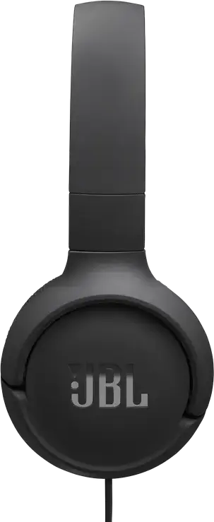 JBL Tune 520C USB-C Wired On-Ear Headphones, Black, 32mm Dynamic Drivers, JBL Pure Bass Sound, High-Resolution Audio, Foldable Design, Integrated Mic, 120cm Cable