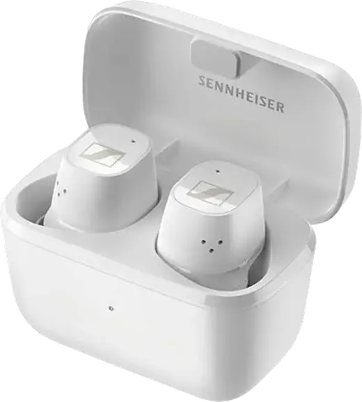 Casca Sennheiser CX Plus True Wireless In-ear, Anulare Zgomot Activ ANC, Driver Dinamic 7mm, aptX Adaptive, Bluetooth 5.2, IPX4, Alb