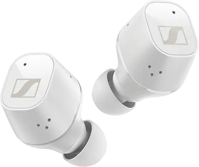 Casca Sennheiser CX Plus True Wireless In-ear, Anulare Zgomot Activ ANC, Driver Dinamic 7mm, aptX Adaptive, Bluetooth 5.2, IPX4, Alb